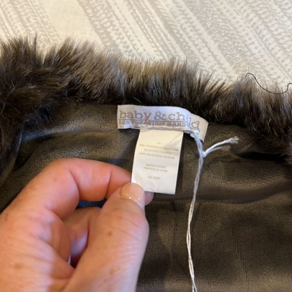 Restoration Hardware Baby & Child Luxe Faux Fur Mink Vest — image 7 of 7